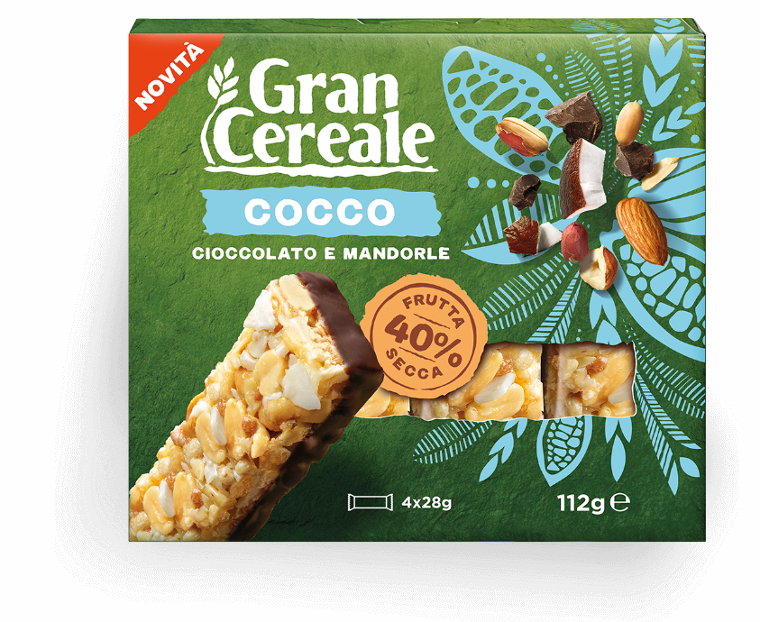 Cocco, cioccolato e mandorle